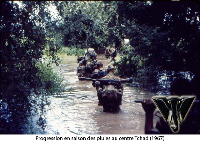 Progression en saison des pluies au centre Tchad (1967) 