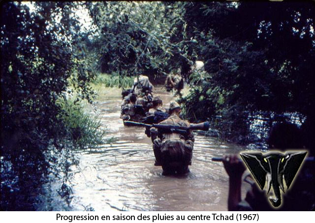 Progression en saison des pluies au centre Tchad (1967) 