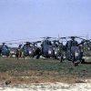 Hélicoptères HSS de la 33-F (flottille marine) en route pour le Tibesti (décembre 1970) 